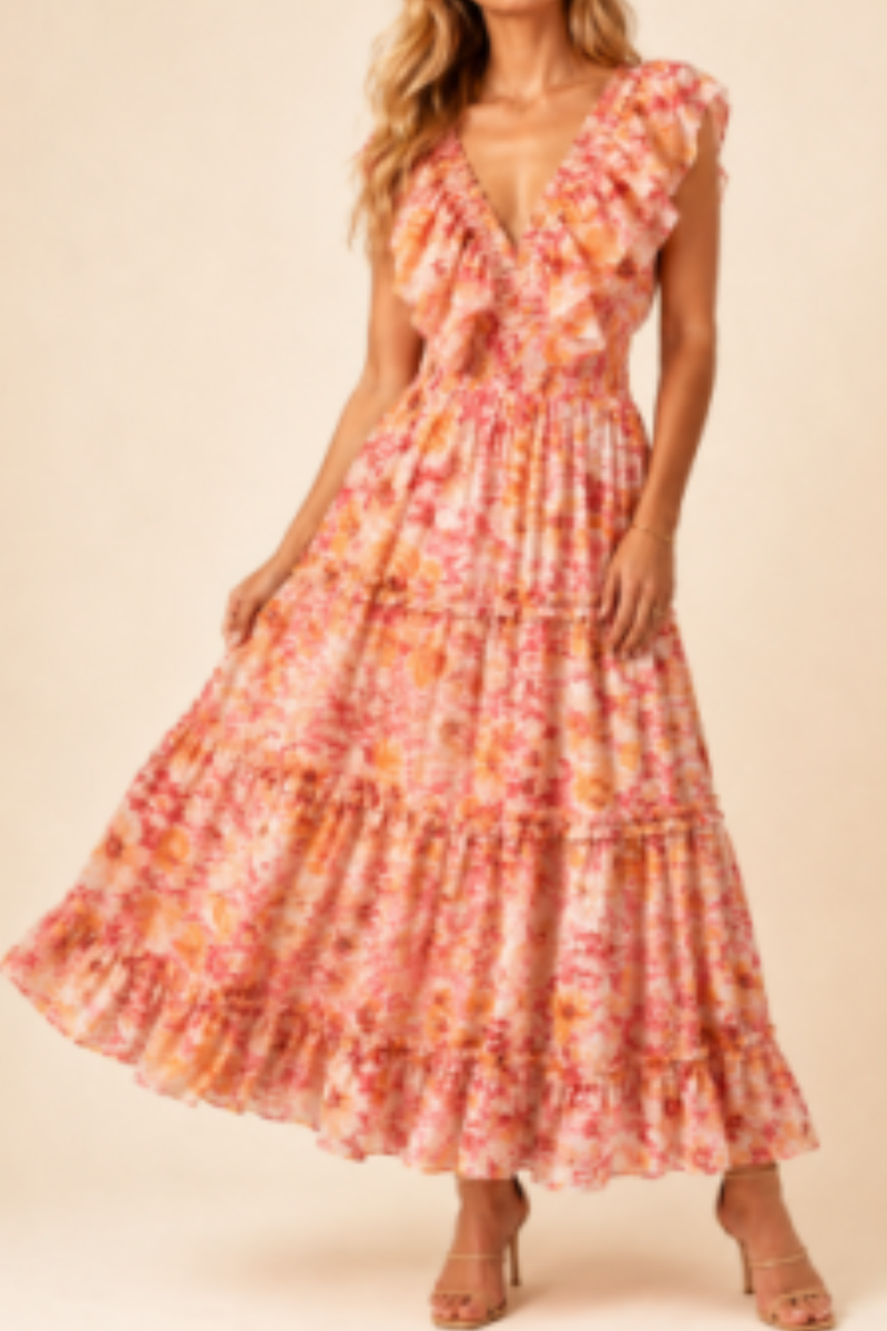 Saylor Floral Maxi Dress by RESET
