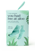 You Had Me At Aloe Super Soft Spa Socks