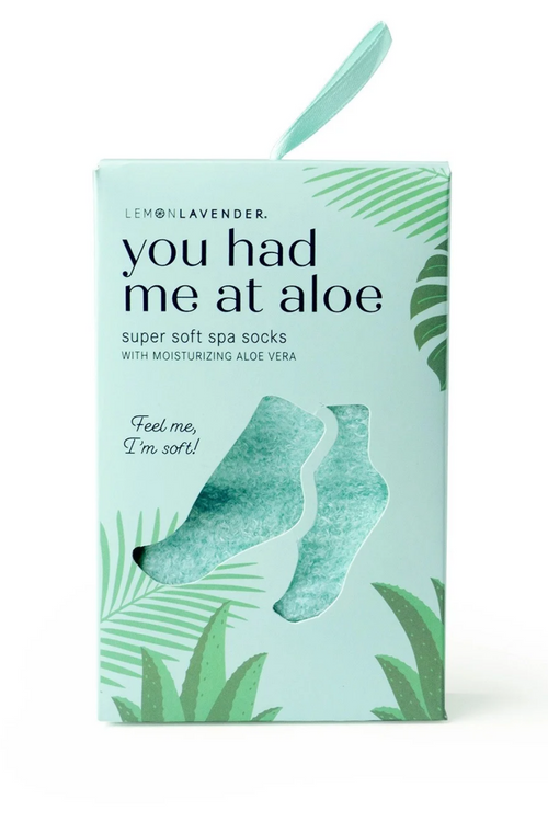 You Had Me At Aloe Super Soft Spa Socks