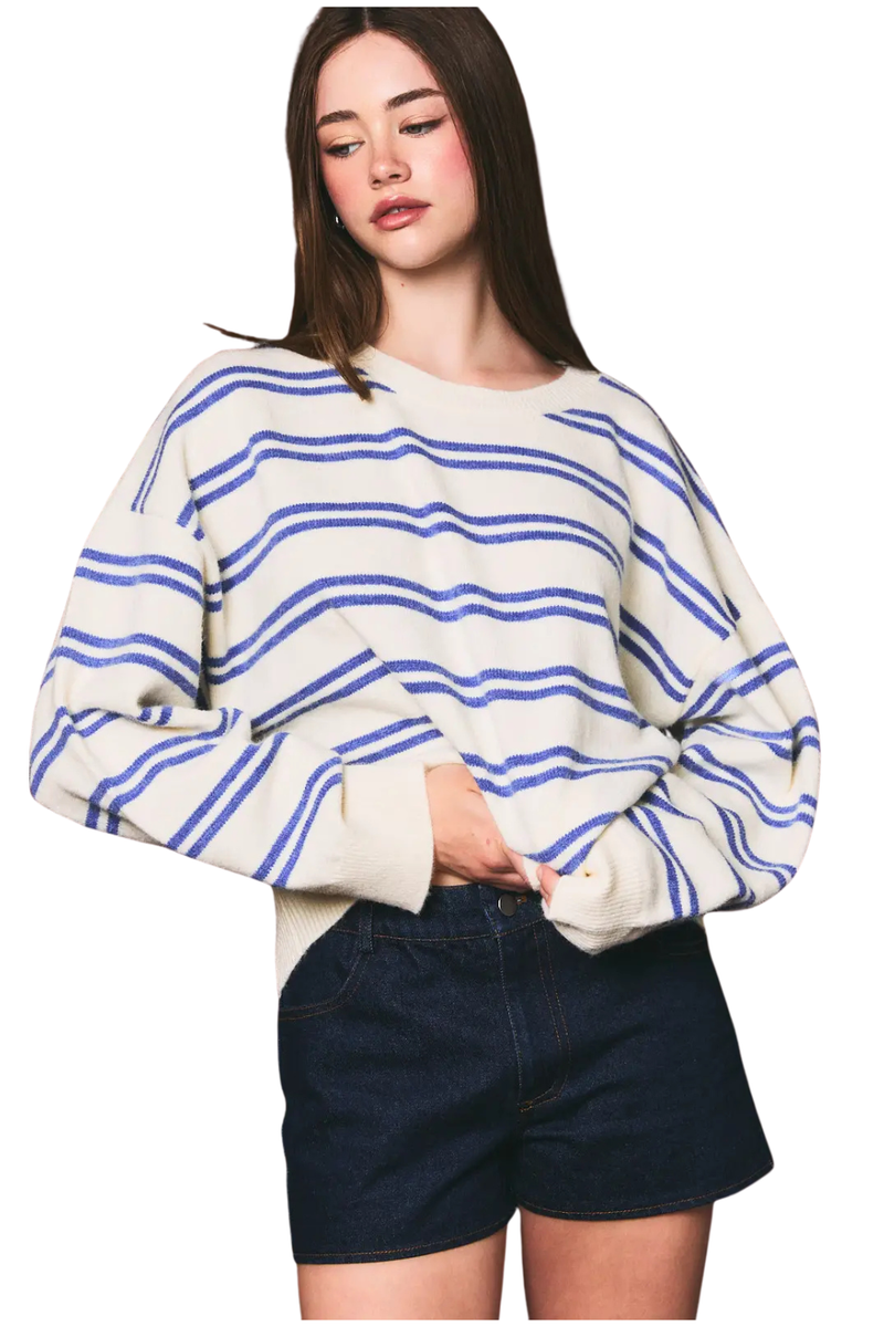 Allie Stripe Knit Sweater