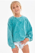 Girls Mineral Washed Sweatshirt