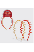 Recycled Plastic Zigzag Headbands 2pc Set by Kitsch