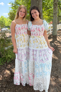 Ivy Floral Smocked Maxi Dress with Tiered Skirt