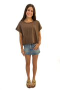 Amy Acid Wash Open Back Top