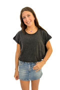 Amy Acid Wash Open Back Top