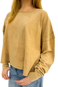 Cross Detail Open Back Long-Sleeve Top