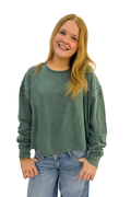 Cross Detail Open Back Long-Sleeve Top