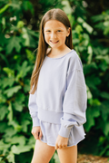 Katie J NYC Girls Tristan Sweatshirt in Lavender