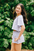 Katie J NYC Juniors Tristan Tee in Lavender