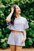 Katie J NYC Juniors Tristan Tee in Lavender