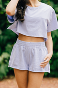 Katie J NYC Girls Tristan Shorts in Lavender