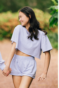 Katie J NYC Juniors Tristan Tee in Lavender