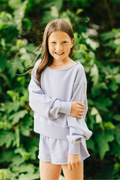 Katie J NYC Girls Tristan Sweatshirt in Lavender