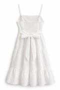 Katie J NYC Girls Alessandra Maxi Dress in White Eyelet
