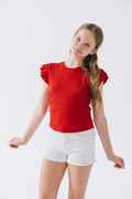Kloe Flutter Sleeve Top