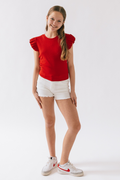 Kloe Flutter Sleeve Top
