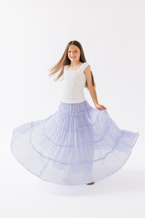 Katie J NYC Girls Carly Skirt in Lavender