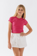 Rib Athletic Raglan Tee by Tenly