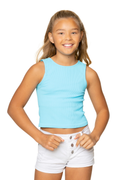 Tween Ribbed Tank Top by Malibu Sugar