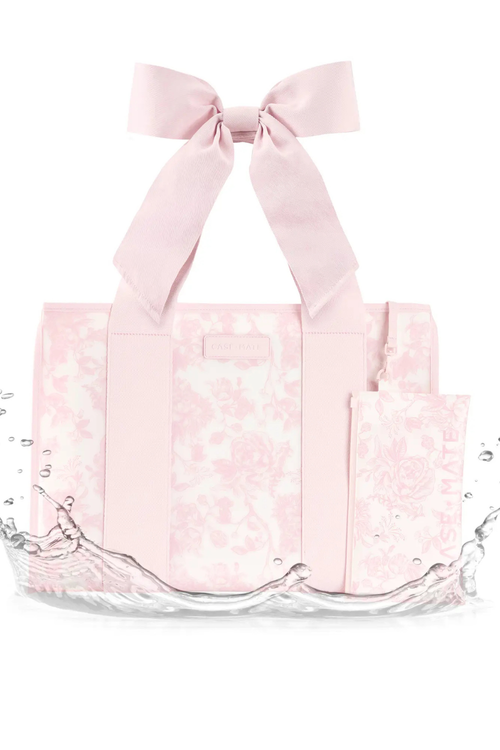 Case-Mate Afternoon Rosé Bow Jelly Tote Bag