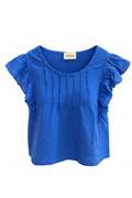 Cotton Jersey Flutter Sleeve Tee by TENLY