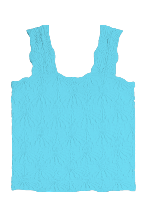 Floral Textured Tank by Suzette