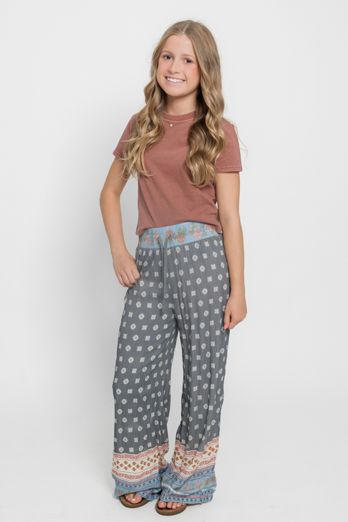Boho Wide Leg Flowy Pants by Avery & Alexander