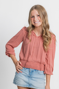 Blythe Peasant Top by Avery & Alexander