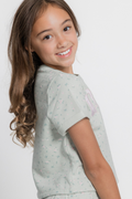 Worthy Applique With Embroidery T-shirt by Paper Flower