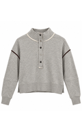 Heather Grey French Terry Henley by Vintage Havana