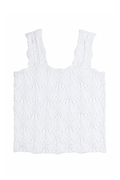 Floral Textured Tank by Suzette