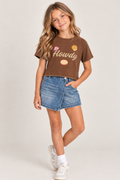 Girls Howdy Patches Crop Tee