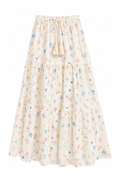 Katie J NYC Girls Esme Skirt in Cream Tossed Floral