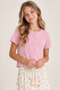 Katie J NYC Girls Drew Button Down Top