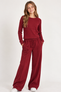 Rib Raglan Longsleeve Top by TENLY