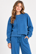 Fleece Abstract Pullover by TENLY