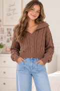 Johnny Collar Cropped Polo by TENLY