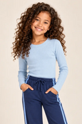 Girls Long Sleeve Ribbed Top by Suzette