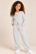 Ribbed Cotton Zip Hoodie by Suzette
