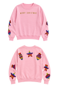 Girls Merry Christmas Sequin Ornaments Sweatshirt by Paper Flower
