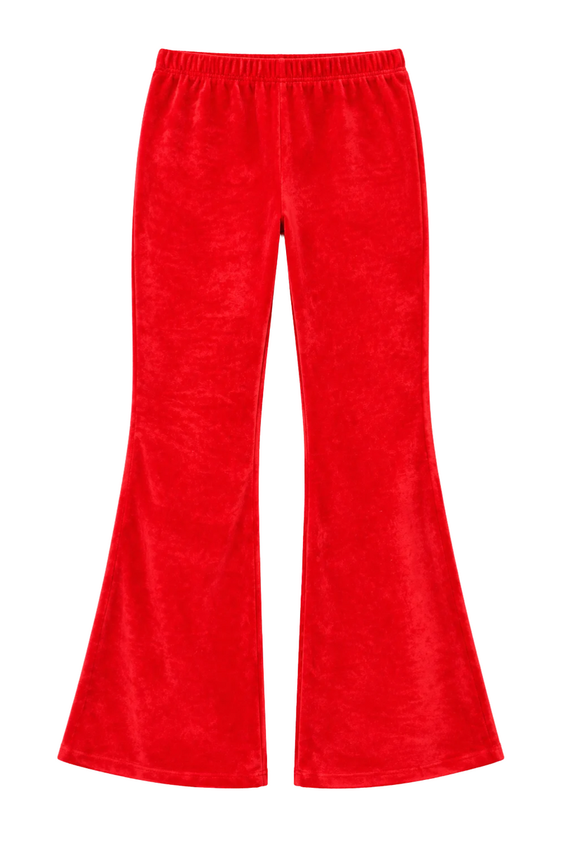 Girls Rib Velour Pants by Paper Flower
