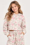 Cody Cropped Hoodie in Girly Camo by Katie J NYC