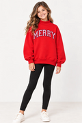 Kids MERRY Mock Neck Sweatshirt
