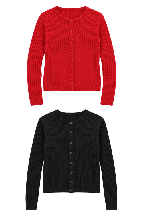 Girls Rory Crew Cardigan by Katie J NYC