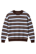 Stripe Boxy Long Sleeve Knit Top