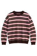 Stripe Boxy Long Sleeve Knit Top