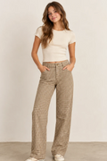 Gingham Barell Pants