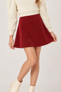 The Libba Skort in Textured Red by PLEAT