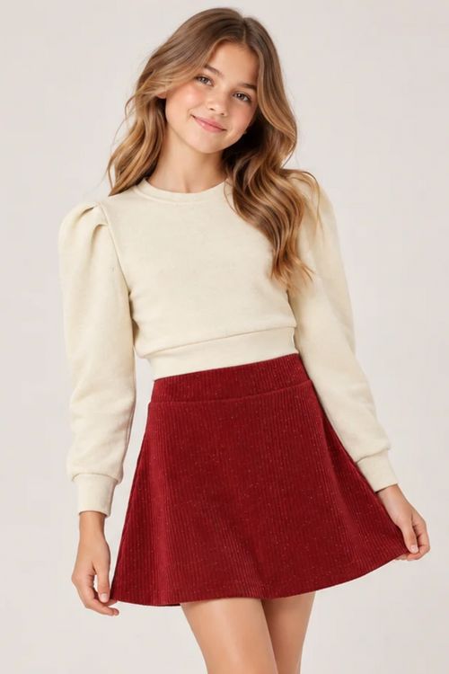 The Peyton Top in Snowflake Shimmer