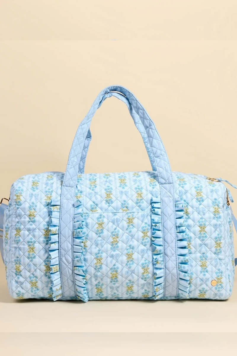 On-The-Go Quilted Weekender Bag–Oh So Fancy Blue